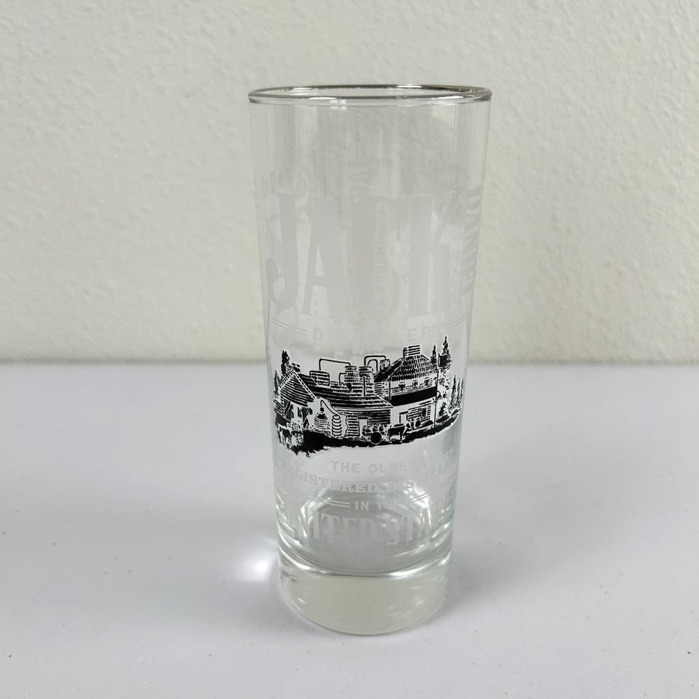 Jack Daniels Distillery Old No 7 Tennessee Glass Whiskey Highball Etched